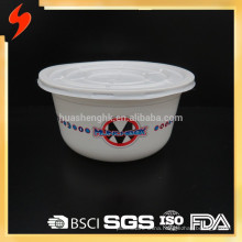 Customized 750ml Large Round Plastic serving bowls with lids